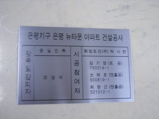 NO. 46 스텐표찰